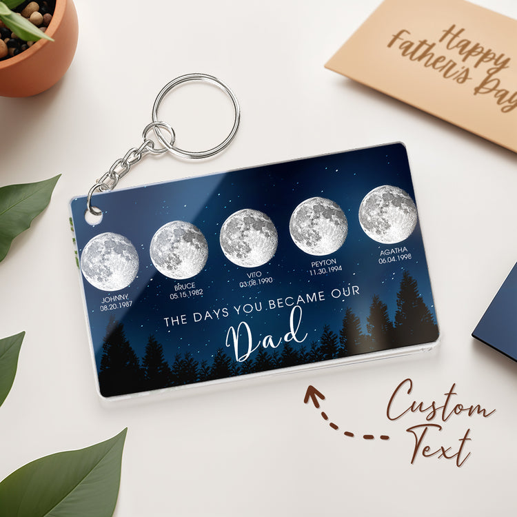 Custom acrylic moon phase keepsake gift