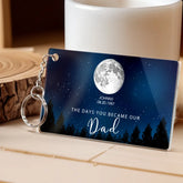 Personalized starry night dad acrylic keychain
