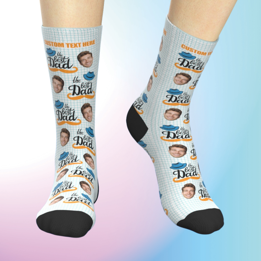 Funny custom printed socks for men