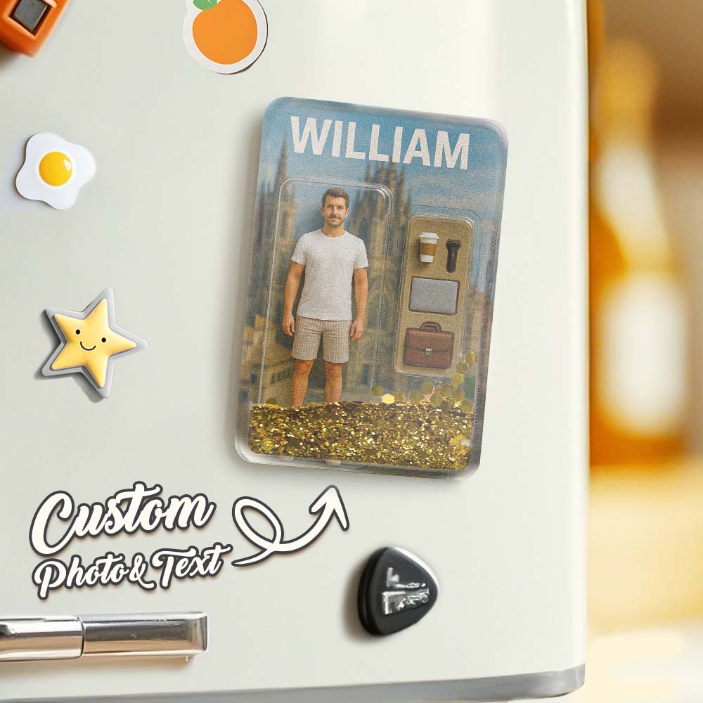Personalized 3D action figure fridge magnet