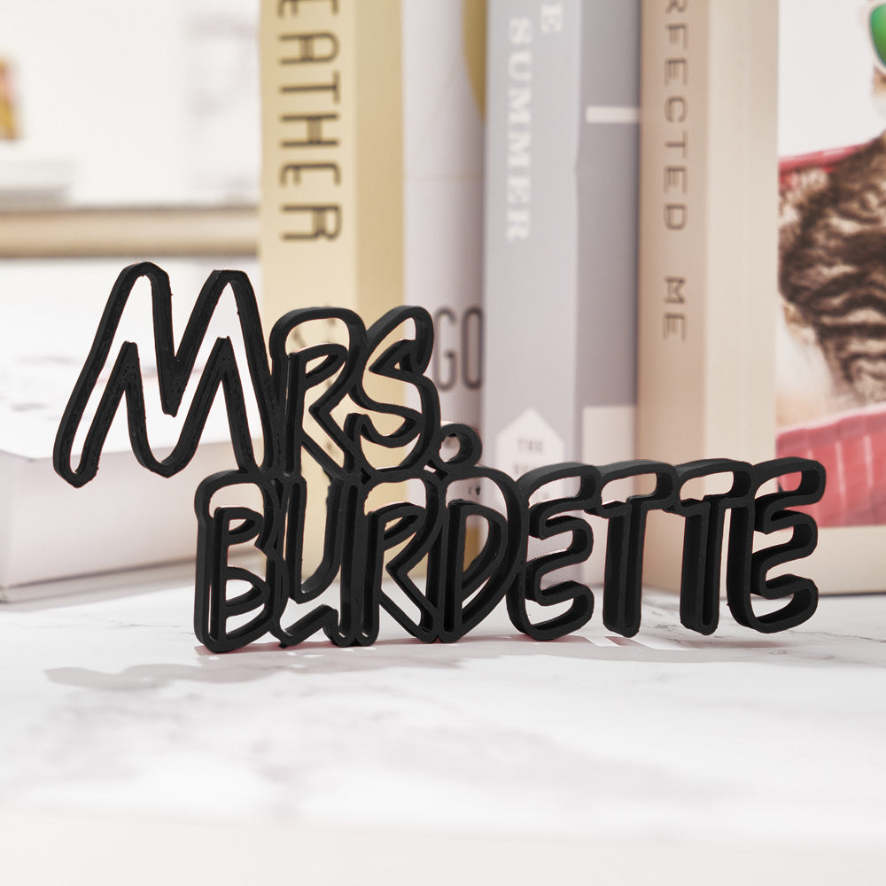 Custom name plate for teachers coworkers and office professionals