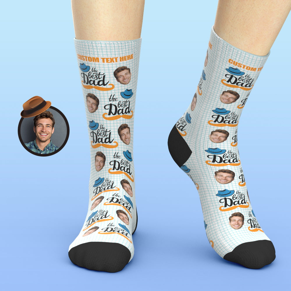 Personalized face socks for dad