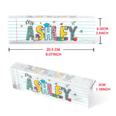 Personalized educator nameplate for classroom des