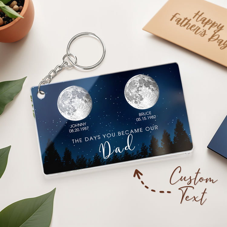 Custom acrylic moon phase keepsake gift