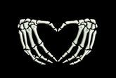 Halloween skeleton hands embroidery design