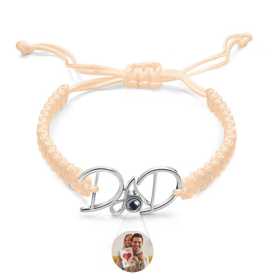 Custom projection bracelet for dad