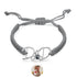 Braided bracelet with hidden photo projection